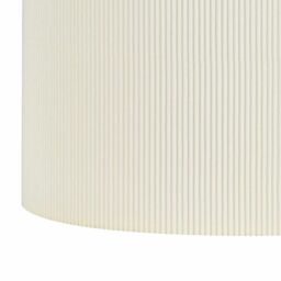 First Choice Lighting Chrome Arched Table Lamp with White Micropleat Shade in Silver - thumbnail 5