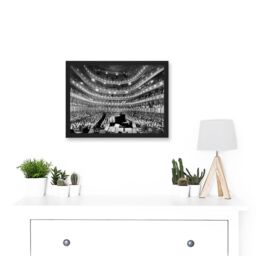 Artery8 Metropolitan Opera House New York Auditorium A4 Artwork Framed Wall Art Print in Black - thumbnail 2