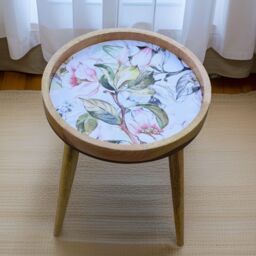 Hartsmede Handmade Side Table with Detachable Legs Spring Flower in Pink - thumbnail 3