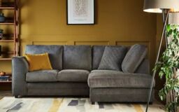 Snugg Furniture UK Limited (Right Hand) PALERMO JUMBO CORD CORNER SOFA in Grey - thumbnail 2