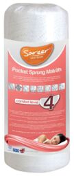 Sareer Furniture Limited Pocket Sprung Mattress in Gold - Size: Small Double - thumbnail 5