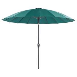 Wyld and Coco Market Garden Parasol 255cm Emerald Green - Aluminium Crank & Tilt - thumbnail 2