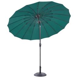 Wyld and Coco Market Garden Parasol 255cm Emerald Green - Aluminium Crank & Tilt - thumbnail 5