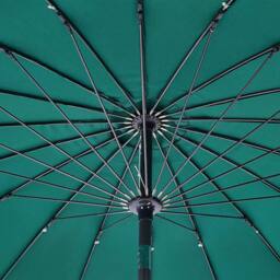 Wyld and Coco Market Garden Parasol 255cm Emerald Green - Aluminium Crank & Tilt - thumbnail 7