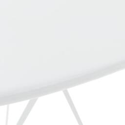 Berkfield Home 3 Piece Bistro Set Steel White - thumbnail 3
