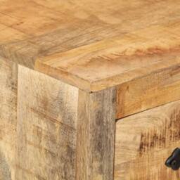 Berkfield Home Sideboard 60x30x76 cm Solid Mango Wood in Brown - Size: 60 x 30 x 76 cm - thumbnail 6