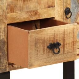 Berkfield Home Sideboard 60x30x76 cm Solid Mango Wood in Brown - Size: 60 x 30 x 76 cm - thumbnail 8