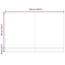 Berkfield Home Stylish Awning Replacement Fabric for 3.5x2 m Frame Multicolour Stripe - thumbnail 9