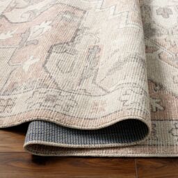 Livabliss Becki Owens Elle-Vintage Grey Beige Brown Traditional Boho Living Dining Rug in Pink - Size: 160 cm x 215 cm - thumbnail 4