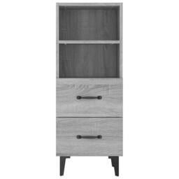Berkfield Home Sideboard Grey Sonoma 34.5x34x90 cm Engineered Wood - thumbnail 6