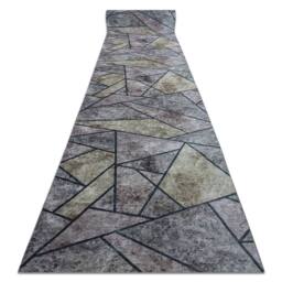 RugsX Anti-Slip Lotus Runner in Grey - Size: 80 cm x 200 cm - thumbnail 1