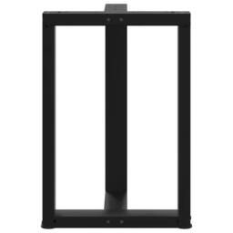Berkfield Home Dining Table Legs T-Shaped¬†2 pcs Black 60x35x(72-73) cm Steel - thumbnail 6