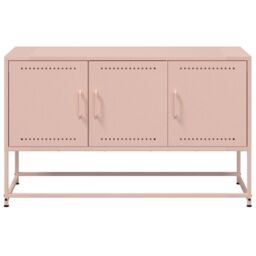 Berkfield Home TV Cabinet Pink 100.5x39x60.5 cm Steel - thumbnail 6