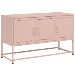 Berkfield Home TV Cabinet Pink 100.5x39x60.5 cm Steel - thumbnail 2