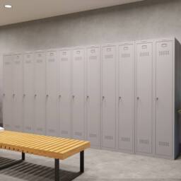 Phoenix Safe Company Personal locker in Grey with Key Lock, PL1133GGK, 137L - Size: 180 cm x 100 cm - thumbnail 8