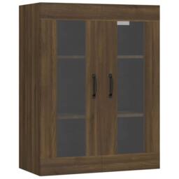 Berkfield Home Hanging Wall Cabinet Brown Oak 69.5x34x90 cm - thumbnail 3