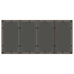Berkfield Home Garden Table with Glass Top Brown 190x90x75 cm Poly Rattan - Size: 190 x 90 x 75 cm - thumbnail 7