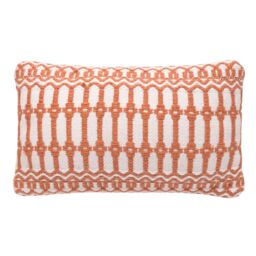 Country Living Outdoor Woven Terracotta Cushion - 30cm x 50cm - Size: 30 cm x 50 cm - thumbnail 1
