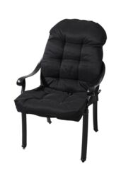 H&O Direct 110CM x 48CM Outdoor Waterproof Tufted Swing Seat Cushion in Black - Size: 110 cm x 48 cm - thumbnail 6