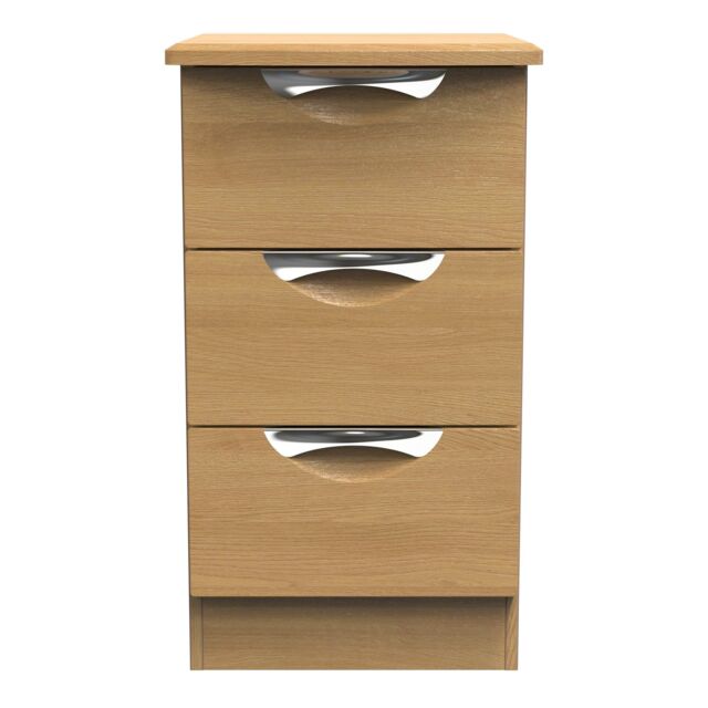 Ready Assembled 2 U Holborn 3 Drawer Bedside Cabinet (Ready Assembled) in Brown - image 1
