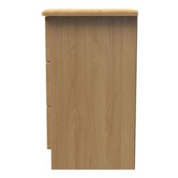 Ready Assembled 2 U Holborn 3 Drawer Bedside Cabinet (Ready Assembled) in Brown - thumbnail 2