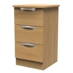 Ready Assembled 2 U Holborn 3 Drawer Bedside Cabinet (Ready Assembled) in Brown - thumbnail 3