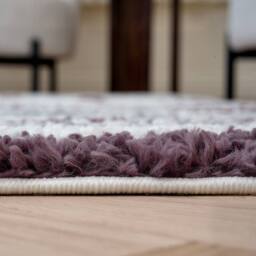 THE RUGS Moodi Wavy Design Shaggy Soft High Pile Living Room Rug & Runner in Purple - Size: 120 cm x 170 cm - thumbnail 5
