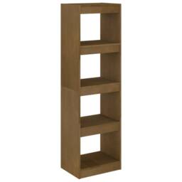 Berkfield Home Classic Book Cabinet Room Divider Honey Brown 40x30x135.5 cm Pinewood - thumbnail 3