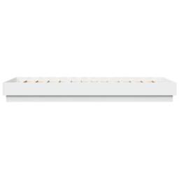 Berkfield Home Bed Frame without Mattress with LED Lights White 100x200 cm - thumbnail 7