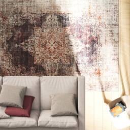 Kukoon Distressed Copper Soft Chenille Washable Living Room Area Rug - Size: 160 cm x 230 cm - thumbnail 4