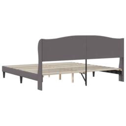 Berkfield Home Bed Frame with Headboard Grey 180 x 200 cm Faux Leather - thumbnail 6