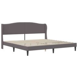 Berkfield Home Bed Frame with Headboard Grey 180 x 200 cm Faux Leather - thumbnail 3