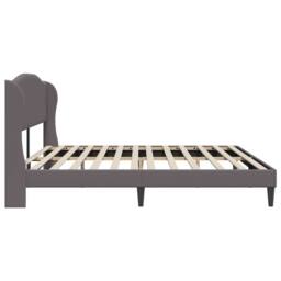 Berkfield Home Bed Frame with Headboard Grey 180 x 200 cm Faux Leather - thumbnail 5