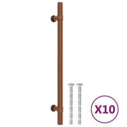 Berkfield Home Cabinet Handles 10 pcs Bronze 192 mm Stainless Steel in Brown - thumbnail 2