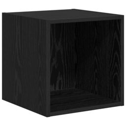 Berkfield Home Wall-mounted with Storage 4 pcs Black oak 37 x 37 x 142.5 cm Engineered wood - thumbnail 5