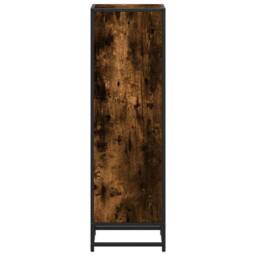 Berkfield Home Modern Book Cabinet Smoked Oak 33.5x33x107.5 cm Engineered Wood in Brown - thumbnail 5