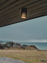 Nordlux Aludra Outdoor Ceiling Light Black Metal E27 IP54 Mains - thumbnail 3