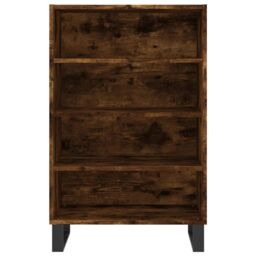 Berkfield Home Highboard Smoked Oak 57x35x90 cm Engineered Wood in Brown - Size: 57 x 35 x 90 cm - thumbnail 4