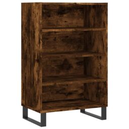 Berkfield Home Highboard Smoked Oak 57x35x90 cm Engineered Wood in Brown - Size: 57 x 35 x 90 cm - thumbnail 2