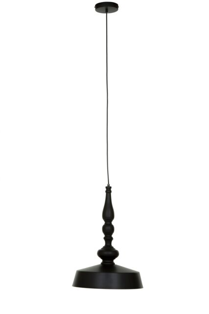 Orsina Small Black & Gold Pendant Light, Saucer Ceiling Light With Adjustable Drop, Decorative Ceiling Fixture - image 1