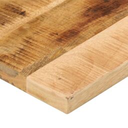 Berkfield Home Table Top 40x20x2.5 cm Rectangular Solid Wood Rough Mango in Brown - thumbnail 6