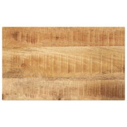 Berkfield Home Table Top 40x20x2.5 cm Rectangular Solid Wood Rough Mango in Brown - thumbnail 1