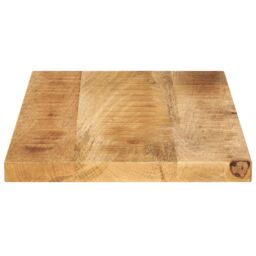 Berkfield Home Table Top 40x20x2.5 cm Rectangular Solid Wood Rough Mango in Brown - thumbnail 4