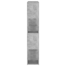 Berkfield Home Book Cabinet Room Divider Concrete Grey 100x24x124 cm - Size: 100 x 24 x 124 cm - thumbnail 6