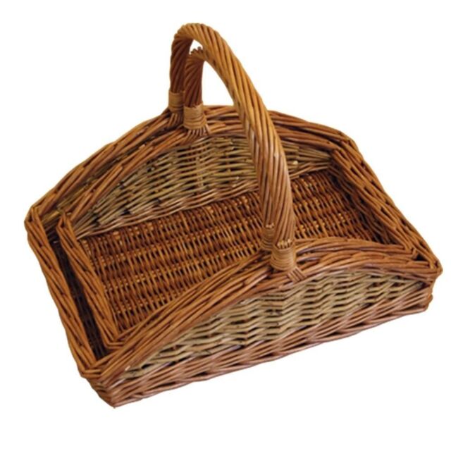 Red Hamper Wicker Set of 2 Hill Garden Trugs in Brown - image 1