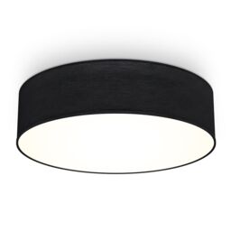 B.K.Licht Black 2xE27 40W Requires Bulb Ceiling Light