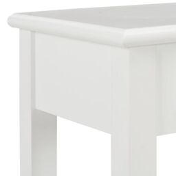 Berkfield Home Console Table White 110x35x80 cm Wood - Size: 110 x 35 x 80 cm - thumbnail 6