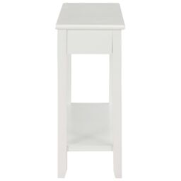 Berkfield Home Console Table White 110x35x80 cm Wood - Size: 110 x 35 x 80 cm - thumbnail 5
