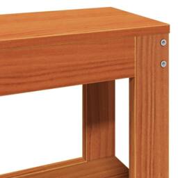 Berkfield Home Bed Frame with Headboard Wax Brown 150 x 200 cm Solid Pine Wood - thumbnail 9