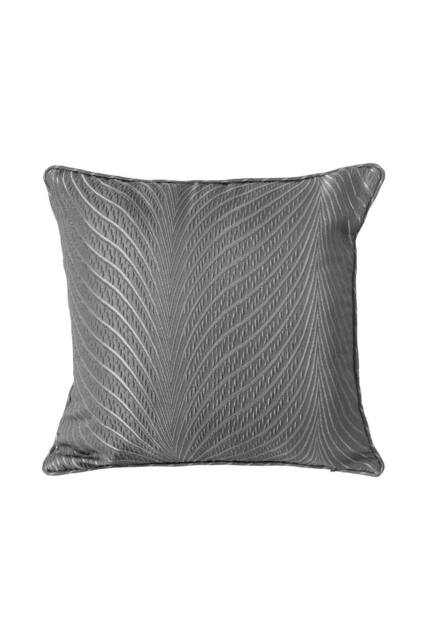 New Edge Blinds Wave Collection Cushion Cover in Charcoal - Size: 43 cm x 43 cm - image 1